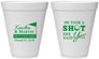 Personalized Wedding 12 oz Foam Cups - Took A Shot Golf | 320
