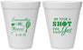 Personalized Wedding 12 oz Foam Cups - Took A Shot Tennis | 321