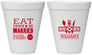 Personalized Wedding 12 oz Foam Cups - Eat Drink Be Married | 324