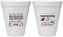 Personalized Homecoming 12 oz Foam Cups - Touchdowns And Tiaras | 330010