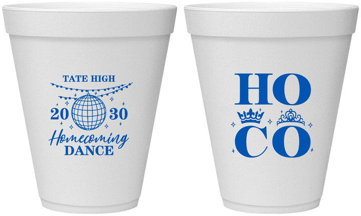 Personalized Homecoming 12 oz Foam Cups - Hoco Dance | 330016