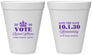 Personalized Homecoming 12 oz Foam Cups - Hoco Queen Vote | 330020