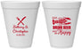 Personalized Wedding 12 oz Foam Cups - Crawfish Boil | 332