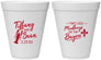 Personalized Wedding 12 oz Foam Cups - Crawfish Boil Mudbugs | 336