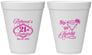 Personalized 21st Birthday 12 oz Foam Cups - Sip Sip Hooray Vegas | 340006