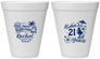Personalized 21st Birthday 12 oz Foam Cups - Aloha Hawaii | 340016