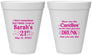 Personalized 21st Birthday 12 oz Foam Cups - Candles Cake Drunk | 340017