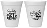 Personalized 21st Birthday 12 oz Foam Cups - Party Like An Animal Panda | 340021