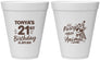 Personalized 21st Birthday 12 oz Foam Cups - Party Like An Animal Giraffe | 340022