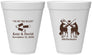 Personalized Wedding 12 oz Foam Cups - We Bit The Bullet | 343