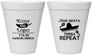 Personalized Wedding 12 oz Foam Cups - Fiesta Siesta Tequila Repeat | 344