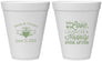 Personalized Wedding 12 oz Foam Cups - Love Laughter Happily | 346