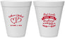 Personalized Wedding 12 oz Foam Cups - Best Friends For Life | 349