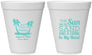 Personalized Wedding 12 oz Foam Cups - Beach | 350