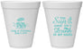 Personalized Wedding 12 oz Foam Cups - Sun Sand Drink In My Hand | 353