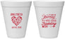 Personalized Wedding 12 oz Foam Cups - Journey Traveling With | 354