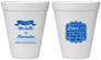 Personalized Wedding 12 oz Foam Cups - Love Story | 359