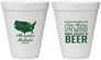 Personalized Wedding 12 oz Foam Cups - Relax Unwind Enjoy Beer | 360
