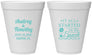 Personalized Wedding 12 oz Foam Cups - Started On The Beach | 361