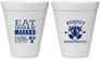 Personalized Wedding 12 oz Foam Cups - Eat Drink Be Married | 367