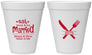 Personalized Wedding 12 oz Foam Cups - Eat Drink Be Married | 368