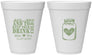 Personalized Wedding 12 oz Foam Cups - Mason Jar | 373