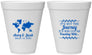 Personalized Wedding 12 oz Foam Cups - Journey Traveling With | 374