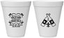Personalized Wedding 12 oz Foam Cups - Fleur De Lis | 378