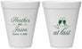 Personalized Wedding 12 oz Foam Cups - At Last | 382