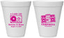 Personalized Wedding 12 oz Foam Cups - Class Love Cassette Tape | 389