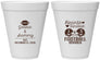 Personalized Wedding 12 oz Foam Cups - Hearts United Football | 395