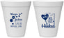 Personalized Wedding 12 oz Foam Cups - We Got Hooked Fish | 396