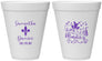 Personalized Wedding 12 oz Foam Cups - Mardi Gras | 398