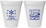Personalized Wedding 12 oz Foam Cups - Christmas Winter | 399