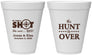 Personalized Wedding 12 oz Foam Cups - The Hunt Is Over | 400