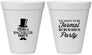 Personalized Bachelor Party 12 oz Foam Cups - Formal | 40007