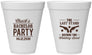 Personalized Bachelor Party 12 oz Foam Cups - Last Stand Wedding Bands | 40015