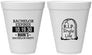 Personalized Bachelor Party 12 oz Foam Cups - Rip Single Life | 40028
