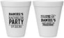 Personalized Bachelor Party 12 oz Foam Cups - Last Night Of Freedom | 40029