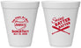 Personalized Bachelor Party 12 oz Foam Cups - Baseball | 40038