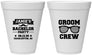 Personalized Bachelor Party 12 oz Foam Cups - Groom Crew | 40047