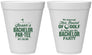 Personalized Bachelor Party 12 oz Foam Cups - Golf | 40052