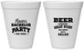 Personalized Bachelor Party 12 oz Foam Cups - Great Story | 40057