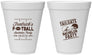 Personalized Bachelor Party 12 oz Foam Cups - Football | 40067