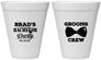 Personalized Bachelor Party 12 oz Foam Cups - Grooms Crew | 40070
