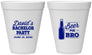 Personalized Bachelor Party 12 oz Foam Cups - Beer Me Bro | 40071