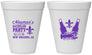 Personalized Bachelor Party 12 oz Foam Cups - Mardi Gras | 40085