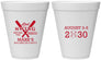 Personalized Bachelor Party 12 oz Foam Cups - Baseball | 40086