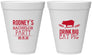 Personalized Bachelor Party 12 oz Foam Cups - Bbq | 40088