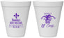 Personalized Bachelor Party 12 oz Foam Cups - Mardi Gras | 40089